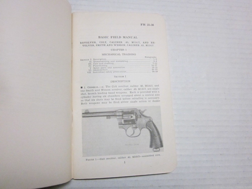 War Depart Manual 1941- Revolver Colt .45 M1917 & Smith Wesson M1917 Illust-img-4