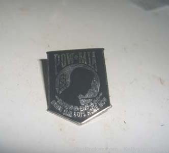 POW*MIA Black Hat Pin  -  14719-img-0