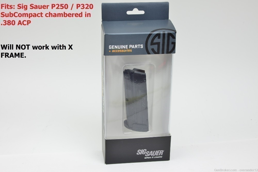 5 Sig Sauer Factory P250 / P320 Subcompact Magazine mag for .380 ACP 12 RD -img-3