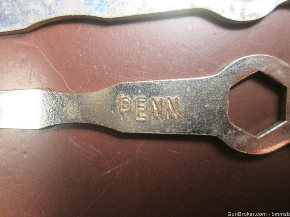 Three Vintage metal PENN Reel Wrenches, all Mkd-img-3