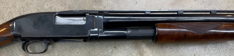 Winchester model 12 English stock 30 inch full choke vent rib-img-2
