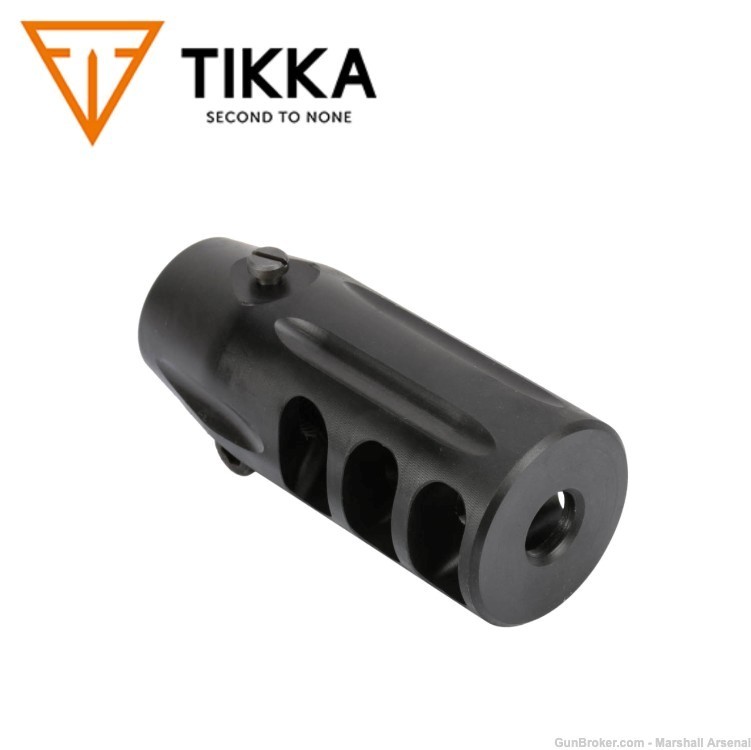 Tikka T3 Tac Muzzle Brake, 5/8-24 Thread - Black-img-0