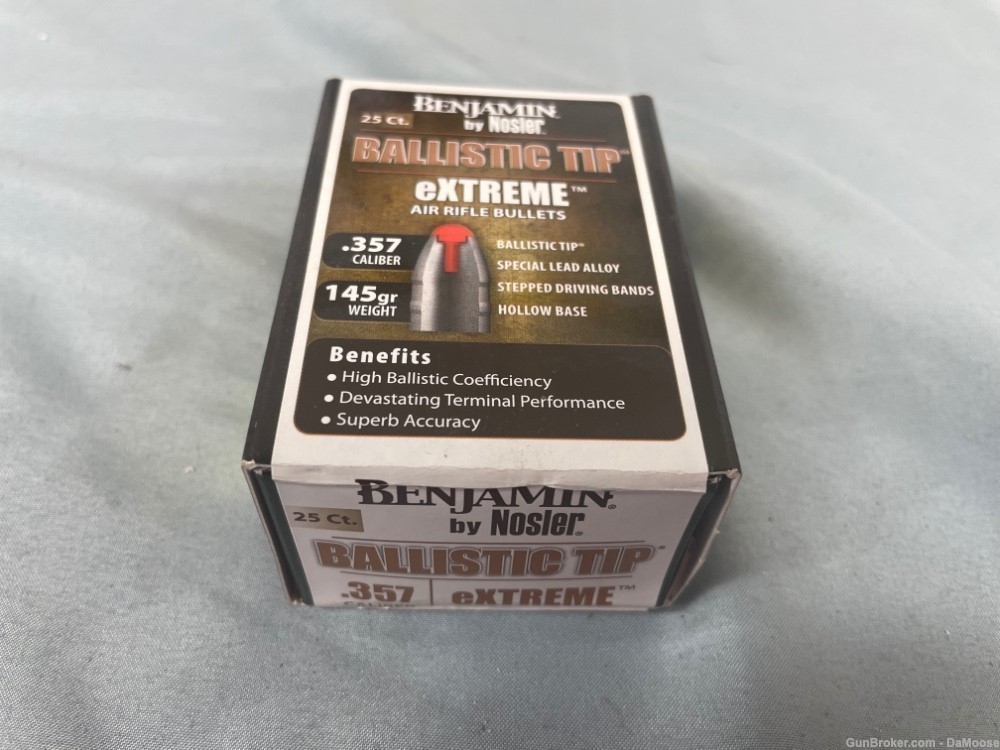Benjamin by Nosler eXtreme .357 Caliber Air Rifle Bullets-img-0