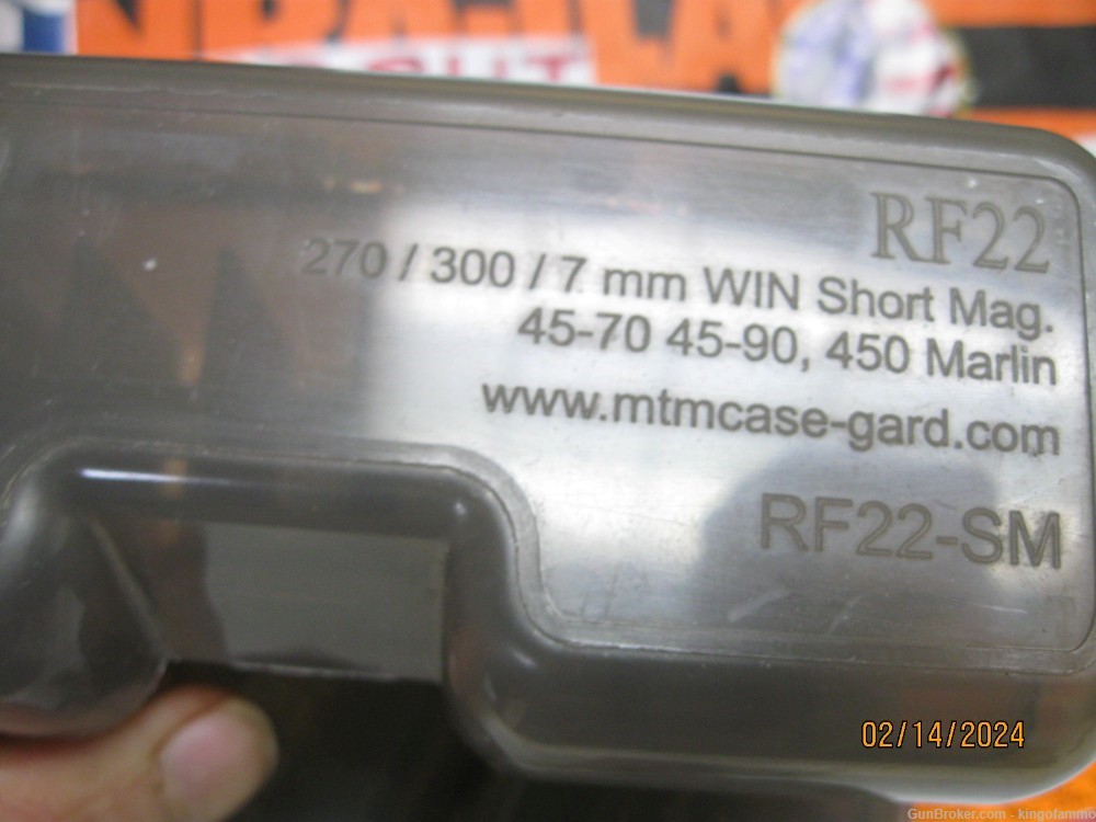 Three 22-Round MTM Flip-Top Ammo Boxes # RF22 for compact Magnums etc-img-1