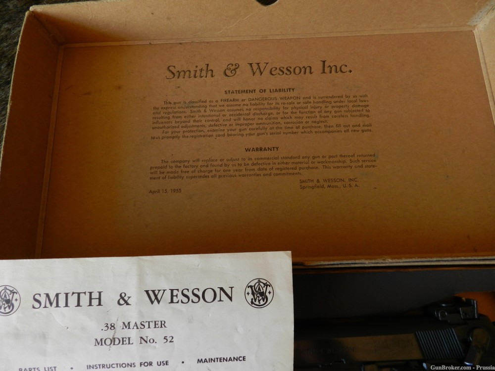 Smith & Wesson Model 52-1 38Spl MidRange NIB-img-13