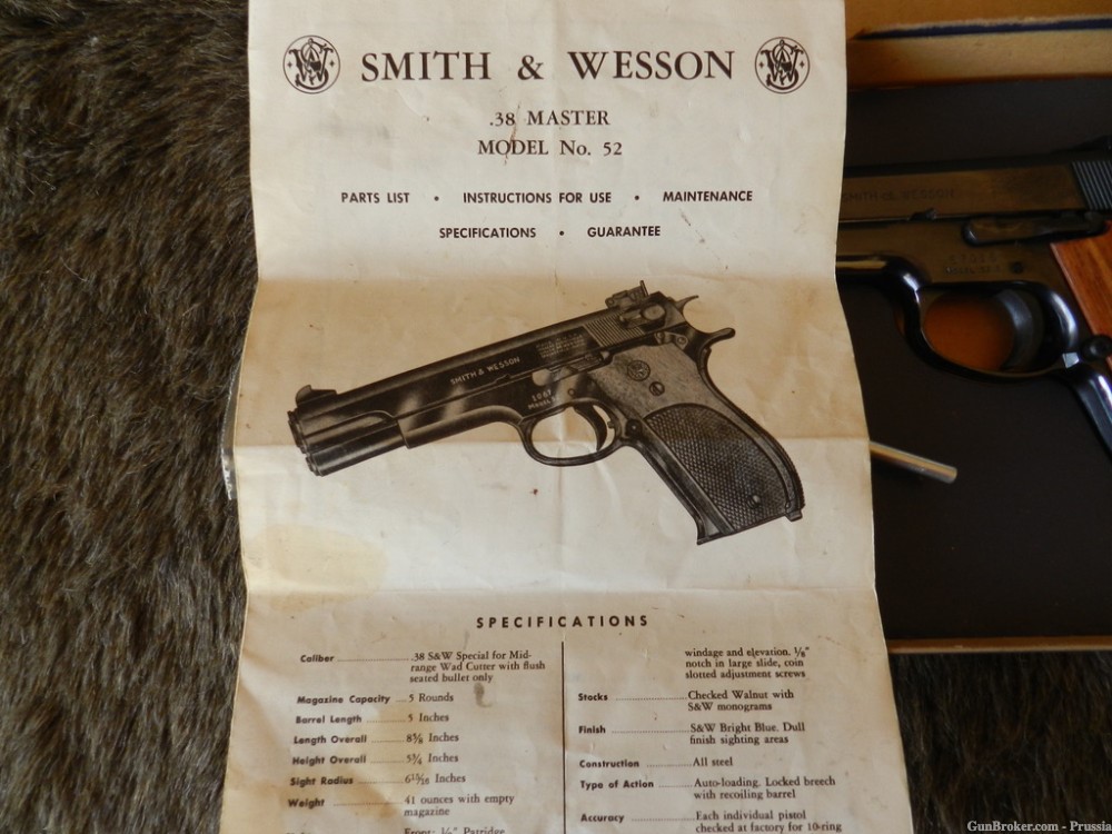 Smith & Wesson Model 52-1 38Spl MidRange NIB-img-12