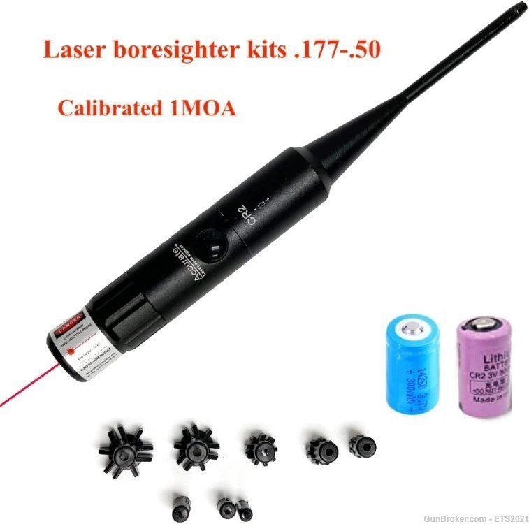 Red Laser Bore Sight Kit for .177 to .50 Caliber-img-0
