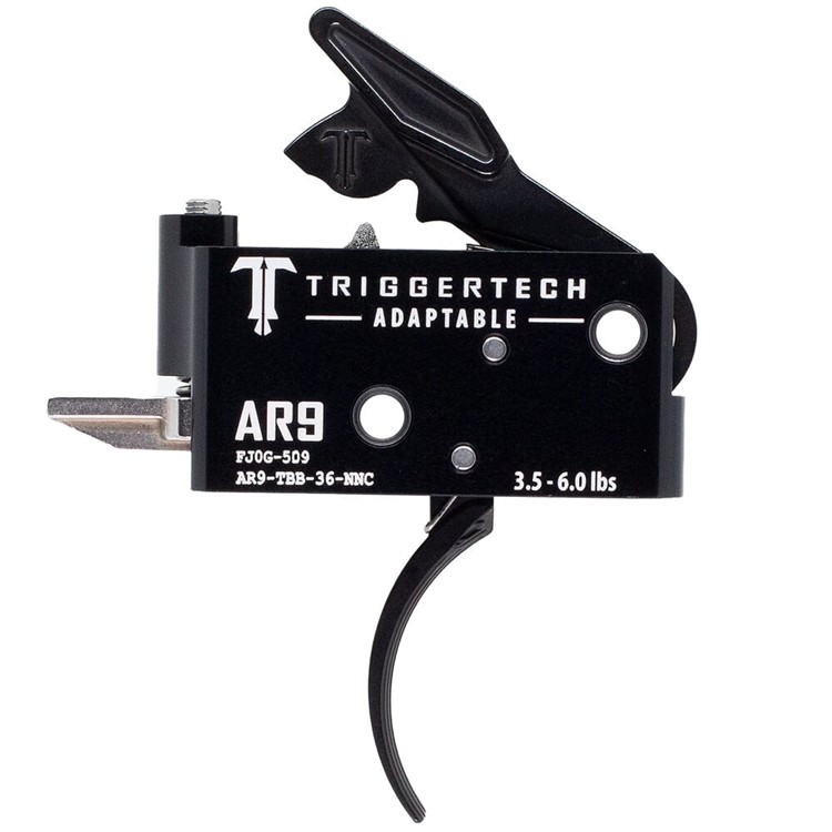 TriggerTech AR-9 Two Stage Adaptable Curved Blk 3.5-6.0 lbs AR9-TBB-36-NNC-img-0