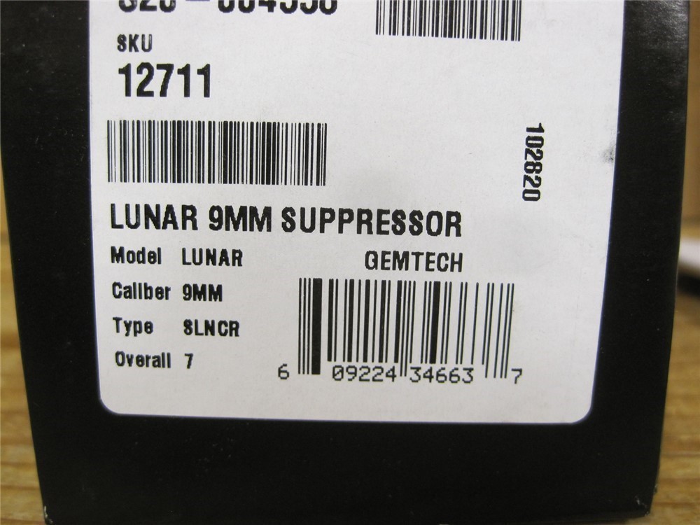 Gemtech Lunar 9 9mm silencer NIB-img-1