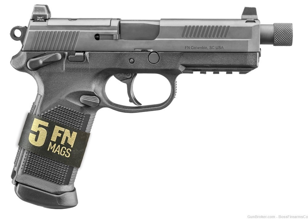 FN America FNX-45 .45 ACP Semi-Auto Pistol 5.3" 5 Mag Bundle! 66-101632-img-1
