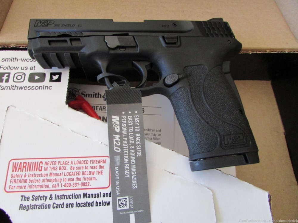S&W M&P M2.0 Shield EZ 380 3.675" 8-RD Pistol-img-0