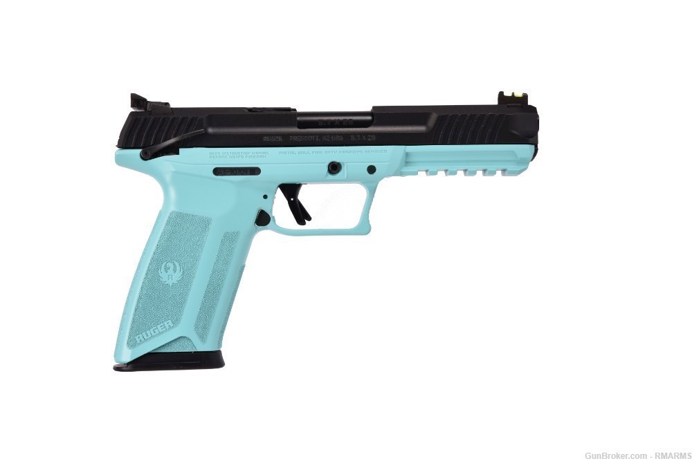 RUGER 57 5.7X28, 4.94", 20+1, TALO EXCLUSIVE TURQUOISE, NIB!-img-0