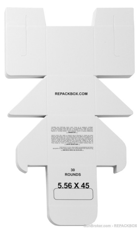 5.56 X 45 Military Cardboard Ammo Box - REPACKBOX® 3 SAMPLES-img-0