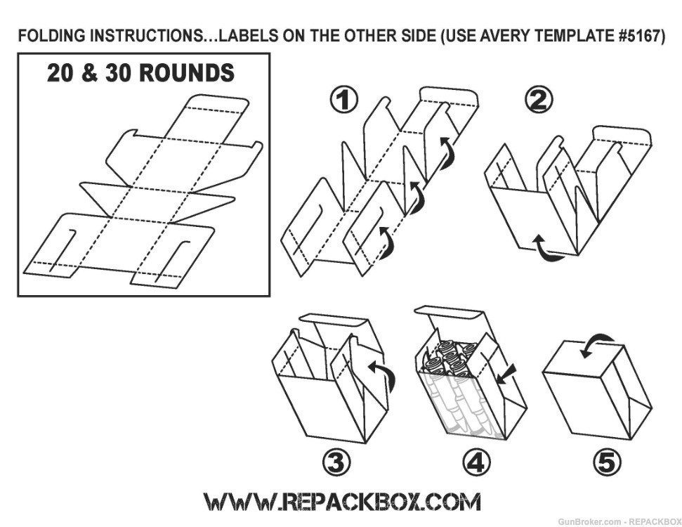 5.56 X 45 Military Cardboard Ammo Box - REPACKBOX® 3 SAMPLES-img-2