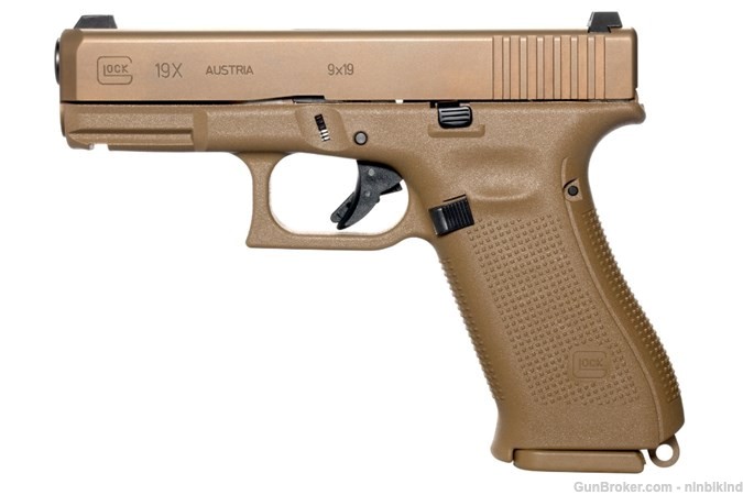 NEW - GLOCK G19X G5 9MM Coyote - READY TO SHIP-img-0
