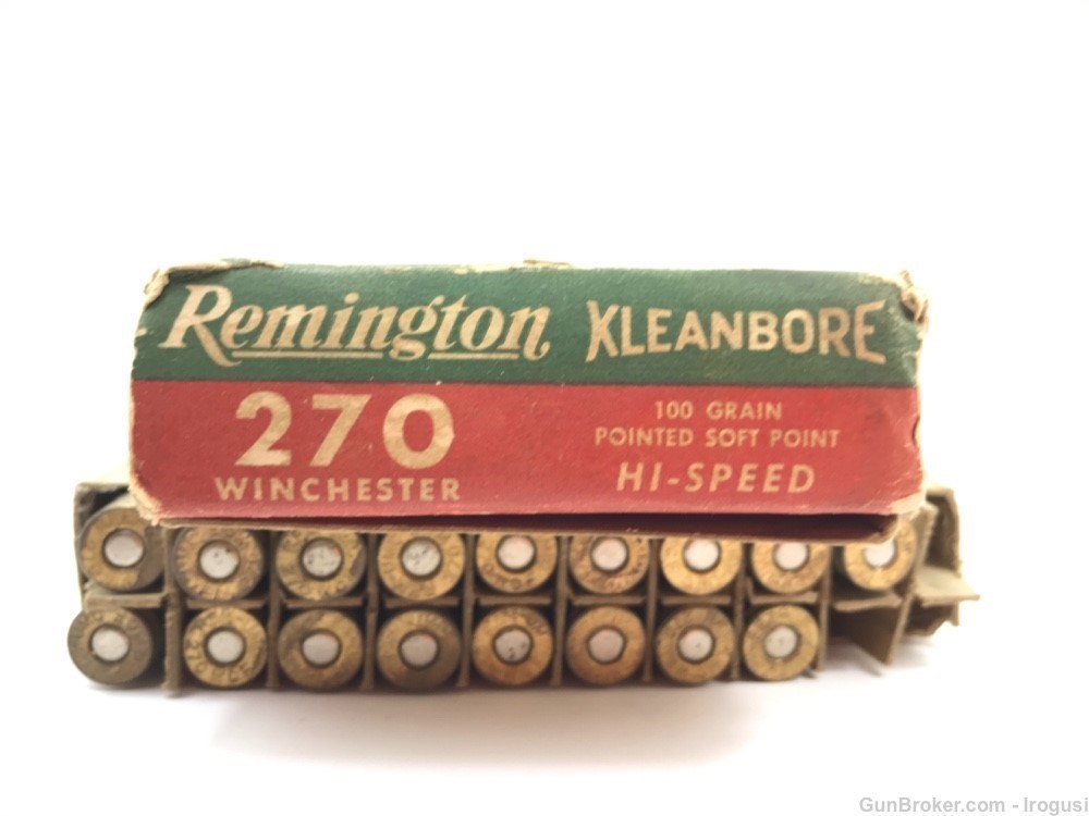 Remington .270 Win Hi-Speed 100 Gr PSP Vintage Box 17 Rounds 843-P-img-3