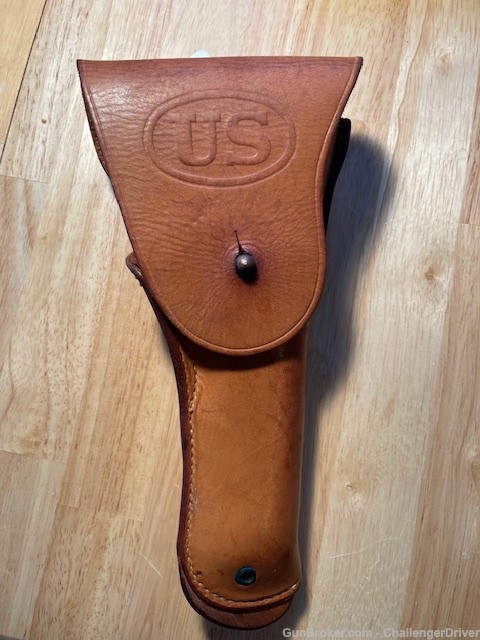 WWII Milwaukee Saddlery Co. 1911 Colt .45 Holster dated 1944-img-0