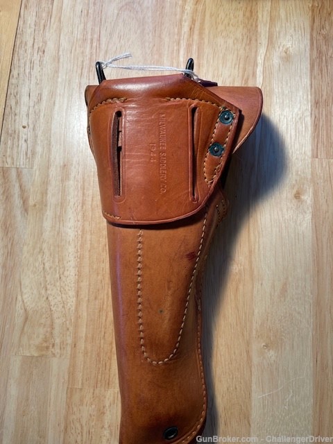 WWII Milwaukee Saddlery Co. 1911 Colt .45 Holster dated 1944-img-1