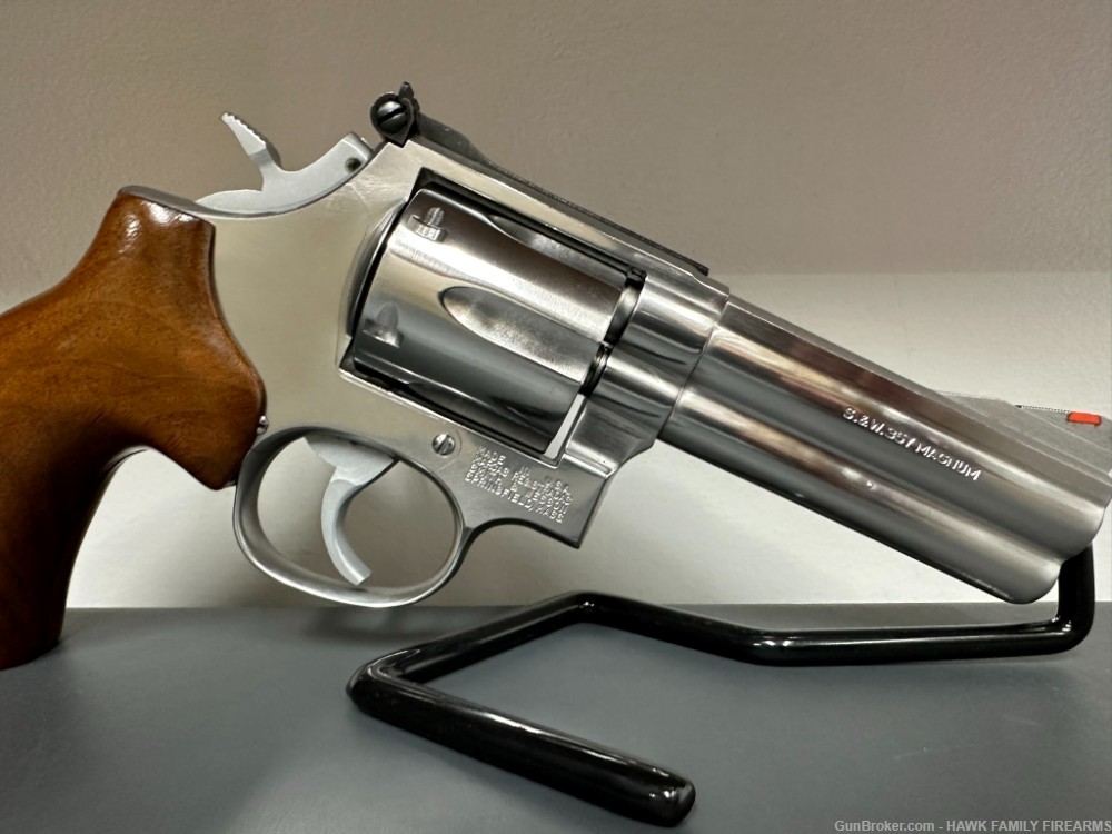 SMITH & WESSON 686 NO DASH *PRE-LOCK* STAINLESS 357 MAG 4" GORGEOUS -img-5