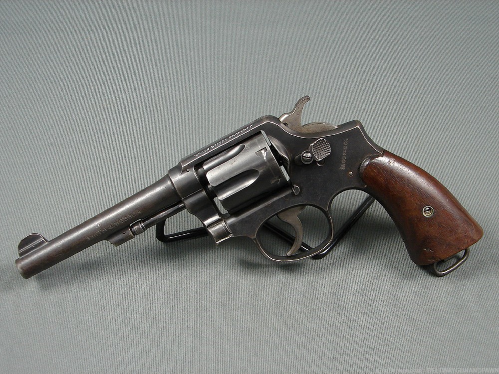 S&W Smith & Wesson Pre Victory 38S&W 5" US Property WWII Issue-img-0