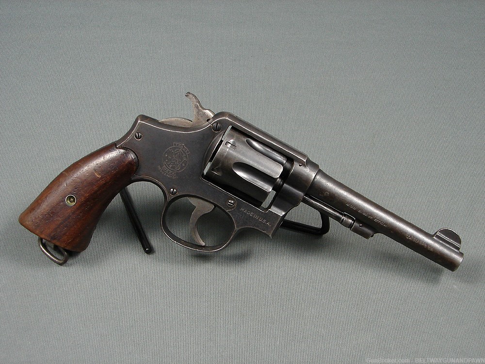 S&W Smith & Wesson Pre Victory 38S&W 5" US Property WWII Issue-img-1