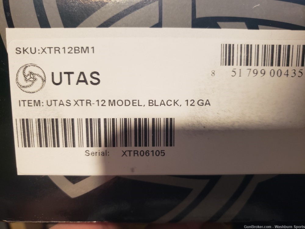 Brand New UTAS XTR 12 Shotgun 12 Gauge 5 Rd Mag Black With Flashhider-img-3