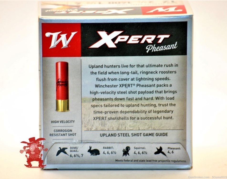 Winchester X-Pert Pheasant High Velocity Steel 12 Ga 2¾ 1¹/8 oz  No.4 25 RD-img-4