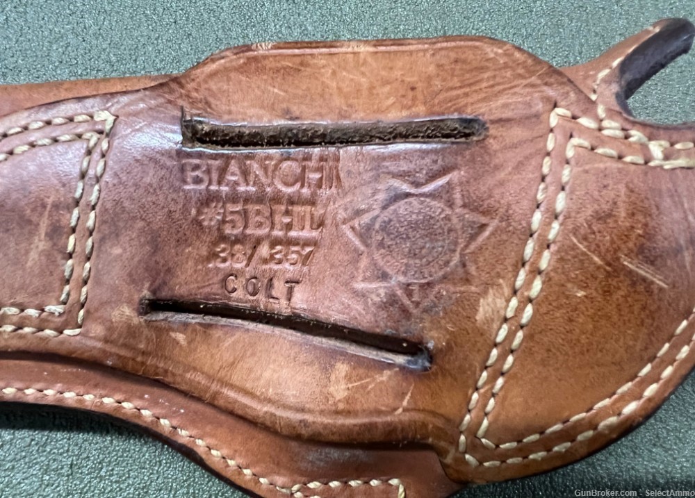 COLT Bianchi #5BHL 38/357 Colt Leather Holster-img-4