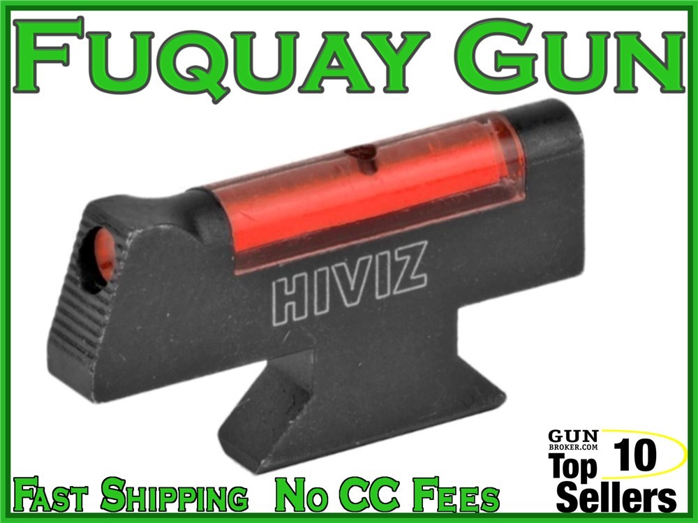 HIVIZ Red Fiber Optic .250" Front Sight for S&W DX-Type Revolvers SW3001-R-img-0