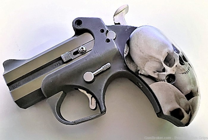 Fits Bond Arms Derringer Grips Skulls XL size-img-3
