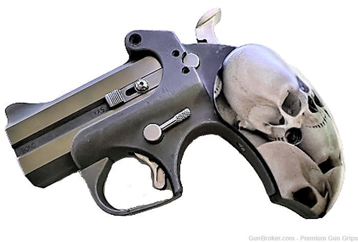 Fits Bond Arms Derringer Grips Skulls XL size-img-2