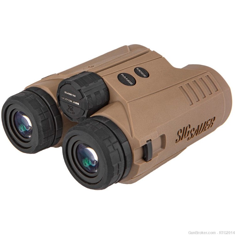 Sig KILO10K-ABS HD Rangefinder Binocular 10x42 FDE W/ Chest Rig & Windmeter-img-3