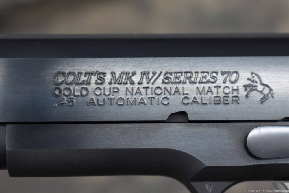 Colt Series 70 National Match Gold Cup 45ACP w/hard case-img-2