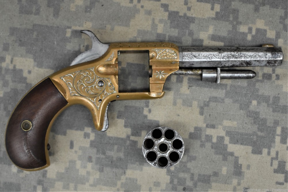 Whitneyville Armory Model 1 revolver in 22 short   made 1871-1879-img-13