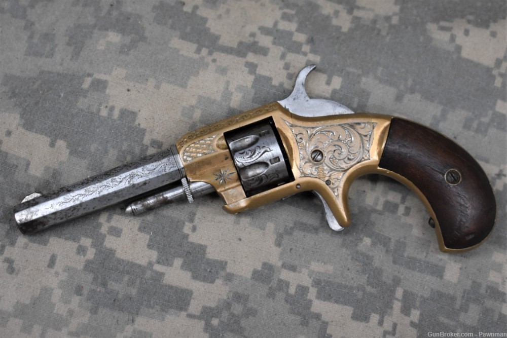 Whitneyville Armory Model 1 revolver in 22 short   made 1871-1879-img-0