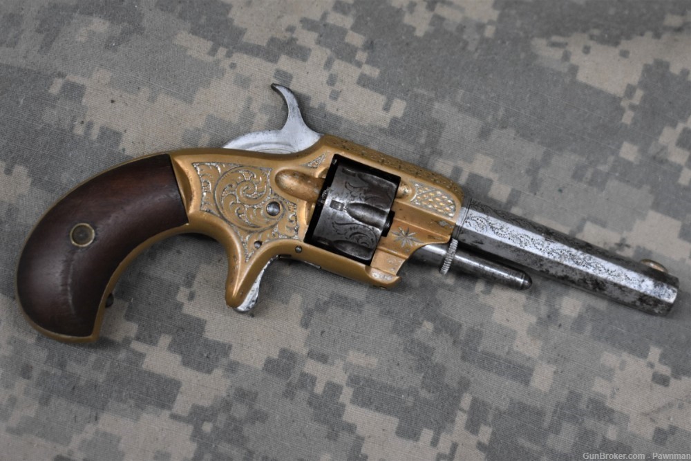 Whitneyville Armory Model 1 revolver in 22 short   made 1871-1879-img-1
