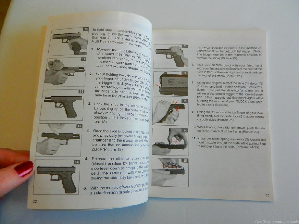 Owners manual for all models of Glock "safe action" pistols-img-2