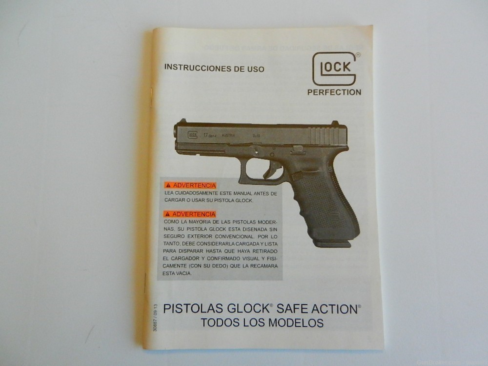 Owners manual for all models of Glock "safe action" pistols-img-1
