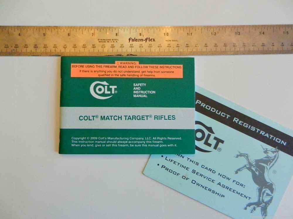 Owners manual for Colt Match Target Rifles-img-0