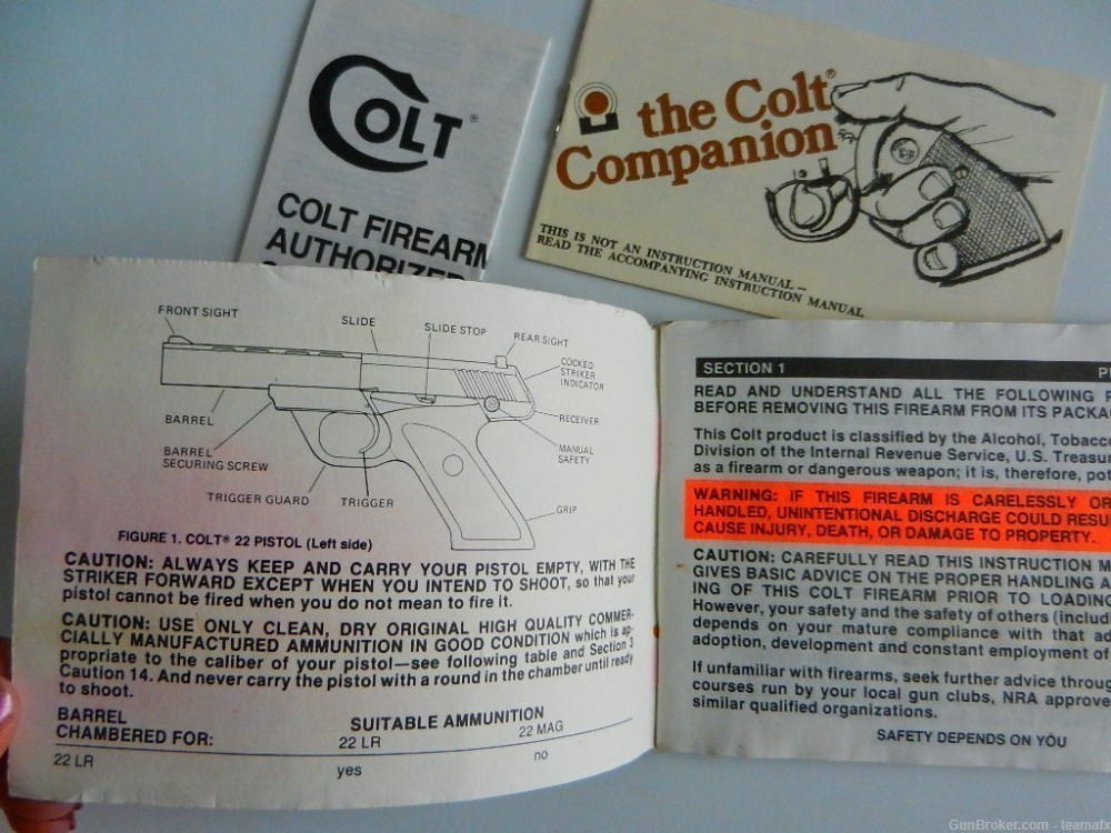 Owners manual for Colt 22 pistol-img-2