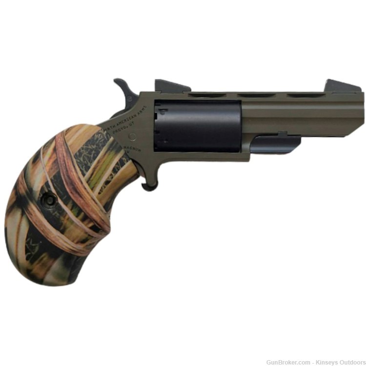 NAA Green Hunter Revolver 22 mag 2 in. OD Green Cerakote 5 rd.-img-0