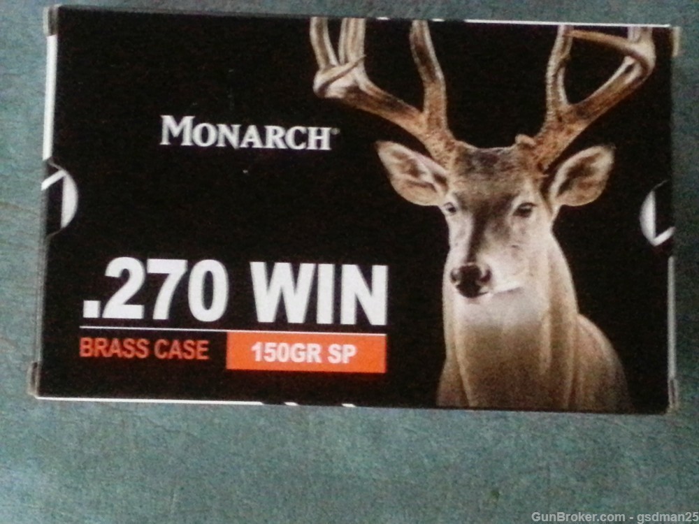 Monarch 270 Soft Point 150 GR One Box-img-1