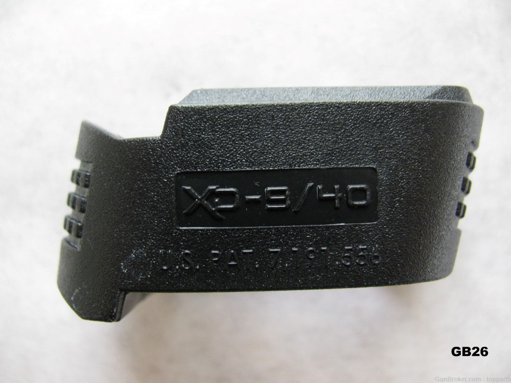 9mm/.40 Magazine Extension for Springfield Armory XD Model Pistols, Black-img-0