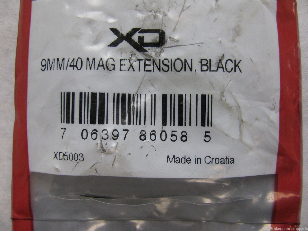 9mm/.40 Magazine Extension for Springfield Armory XD Model Pistols, Black-img-3