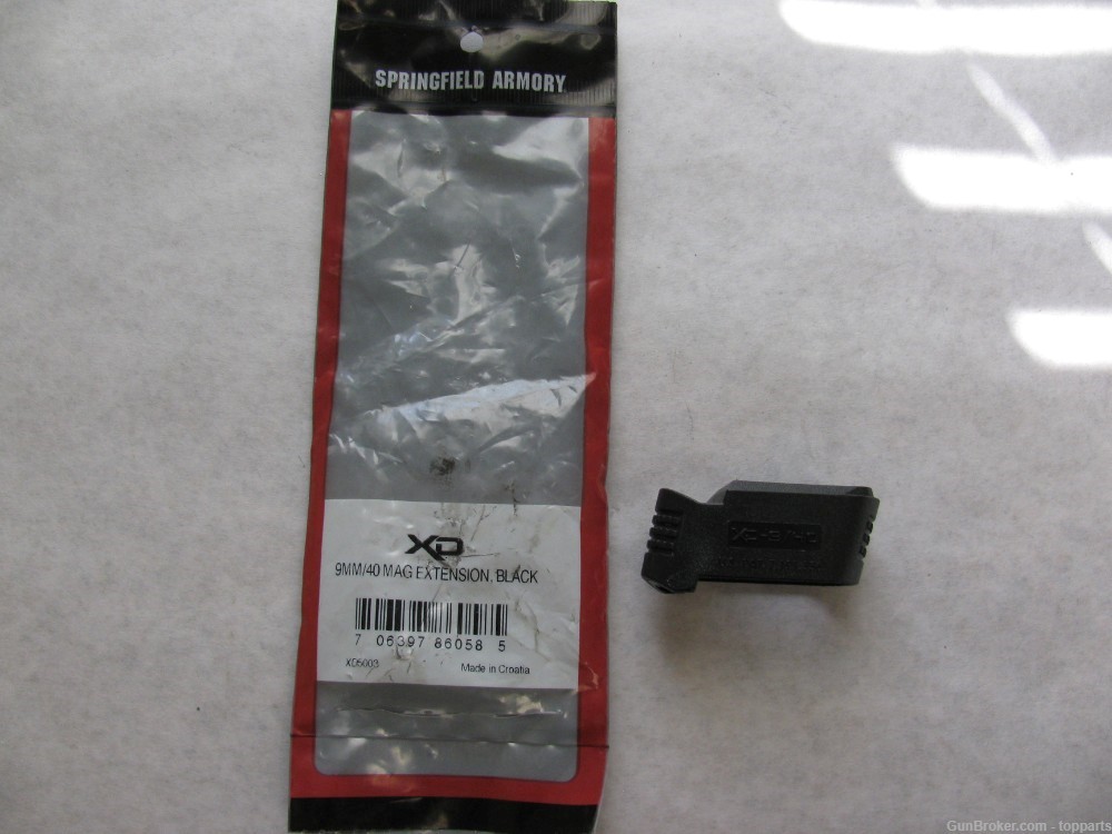 9mm/.40 Magazine Extension for Springfield Armory XD Model Pistols, Black-img-1