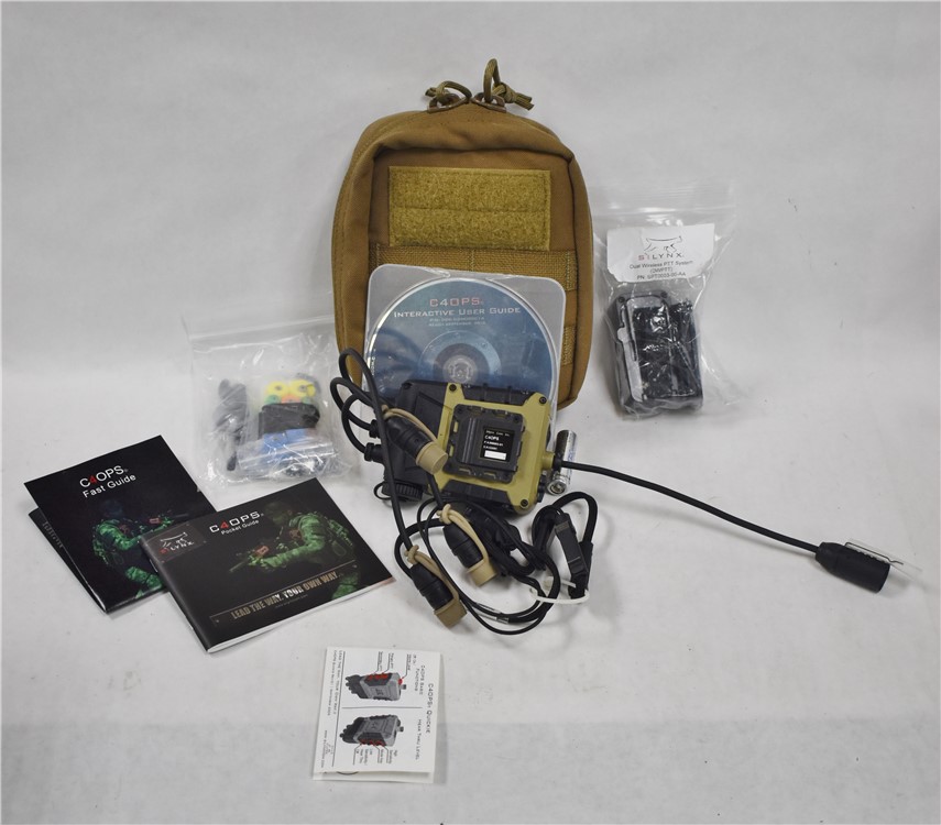 SILYNX C4OPS Tactical Dual Radio Headset, Spec Ops, MBITR PRC 148 153 NOS -img-0