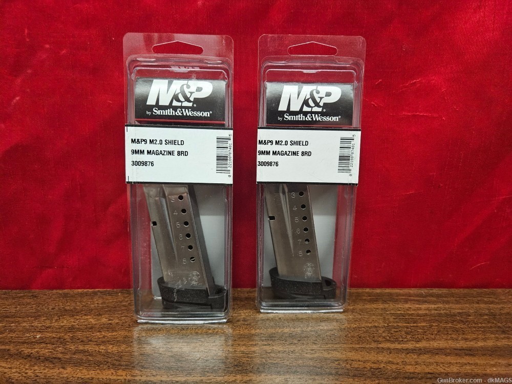 2 Smith and Wesson M&P9 M2.0 Shield 9mm 8rd Magazines-img-0
