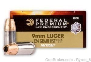 150rds Federal Premium LE Tactical HST™ 9mm 124gr JHP P9HST1 self defense-img-2