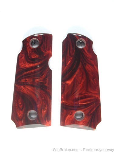 Red Pearl Kimber Micro 380 Grips-img-0
