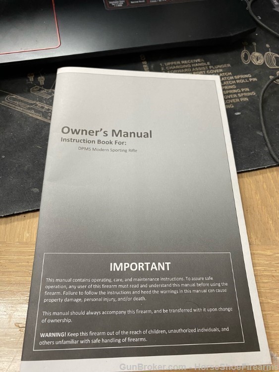 DPMS AR15 Owner's Manual Instruction Booklet 35 Pages-img-0